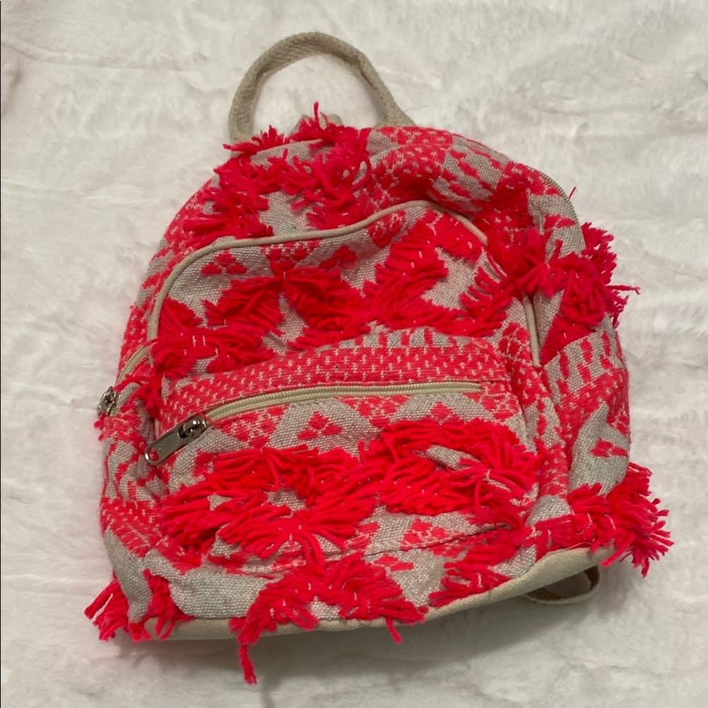 Cotton Knit Mini Backpack